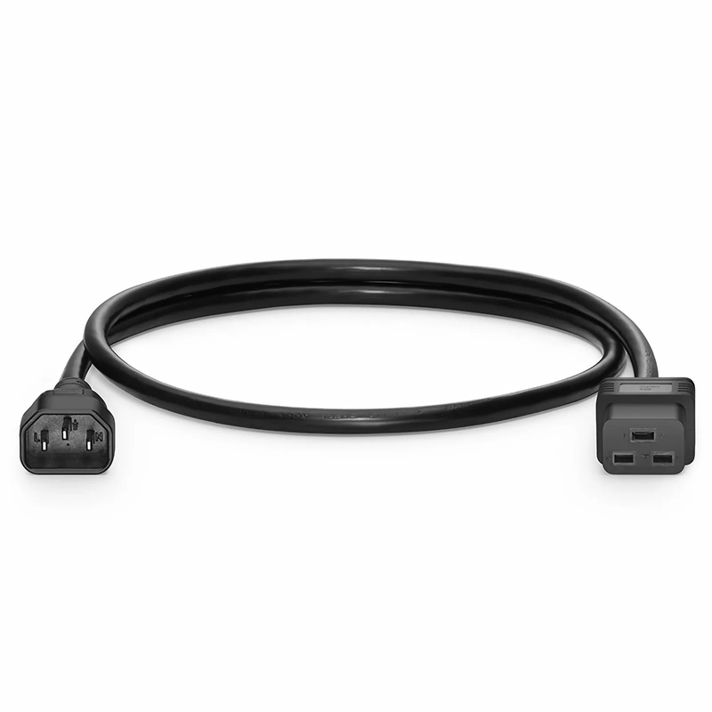 SFPS 3ft (0.9m) IEC60320 C14 to IEC60320 C19 14AWG 250V/15A Power Cord, Black