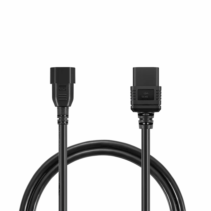 SFPS 3ft (0.9m) IEC60320 C14 to IEC60320 C19 14AWG 250V/15A Power Cord, Black