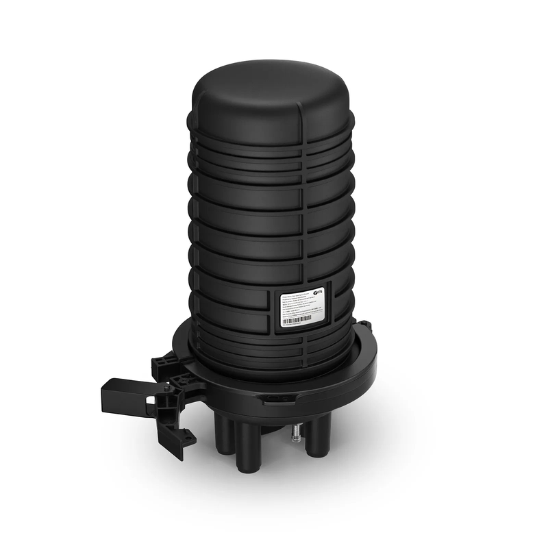 SFPS 72 Fibers 1In-4Out Dome Fiber Optic Splice Closure, Mechanical Seal and Heat Shrink Seal, with 1 Pre-installed Splice Tray