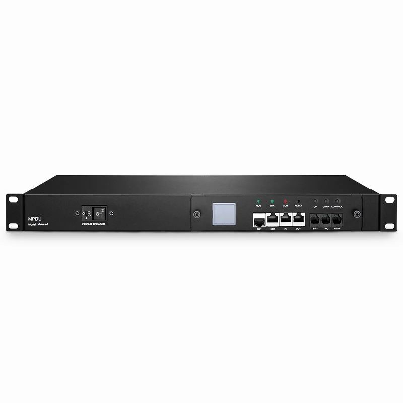 SFPS 1.20kW Single-Phase 10A/120V Monitored Rack PDU, 8 x C13 Outlets, IEC320 C14 Plug, 6.6ft Cord, 1U Rack-Mount