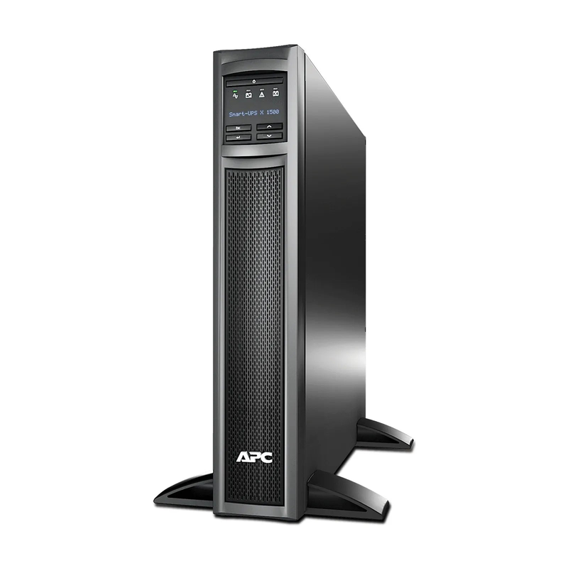 SFPS APC Smart-UPS X, Line Interactive, 1500VA/1350W, 120V, 8 x NEMA 5-15R Outlets, SmartConnect & SmartSlot, 1 Replaceable Battery Module Included, Rack 2U/Tower Convertible