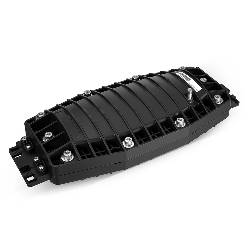 SFPS 48 Fibers 2In-2Out In-Line Fiber Optic Splice Closure, Mechanical Seal, with 1 Pre-installed Fusion Splice Tray