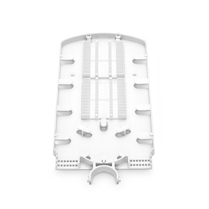 SFPS 48 Fibers Fusion Splice Tray for Heat-Shrink Fusion Splices, 0.47" x 5.51" x 12.87", Suitable for FS-S074-1O6R-6-48F