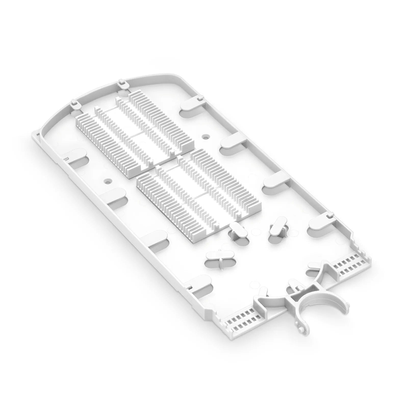 SFPS 48 Fibers Fusion Splice Tray for Heat-Shrink Fusion Splices, 0.47" x 5.51" x 12.87", Suitable for FS-S074-1O6R-6-48F