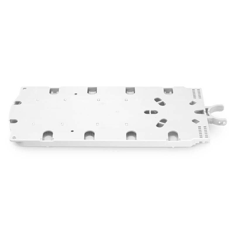 SFPS 48 Fibers Fusion Splice Tray for Heat-Shrink Fusion Splices, 0.47" x 5.51" x 12.87", Suitable for FS-S074-1O6R-6-48F