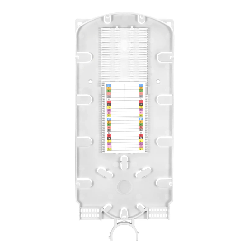 SFPS 48 Fibers Fusion Splice Tray for Heat-Shrink Fusion Splices, 0.47" x 5.51" x 12.87", Suitable for FS-S074-1O6R-6-48F