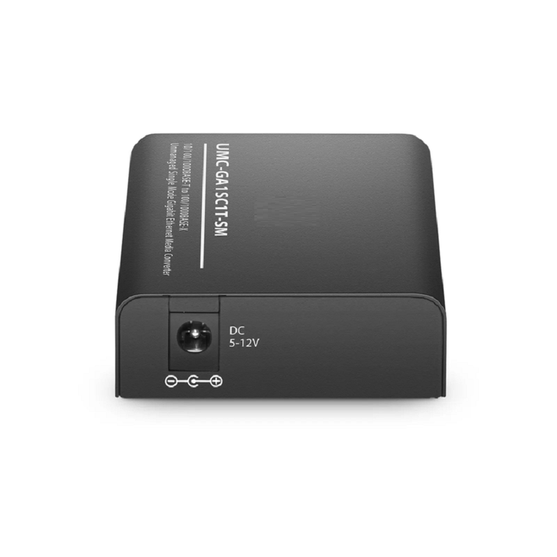 SFPS Mini Unmanaged 1x 10/100/1000Base-T RJ45 to 1x 100/1000Base-X Single Mode SC 1310nm 10km Gigabit Ethernet Media Converter, American Plug Standard