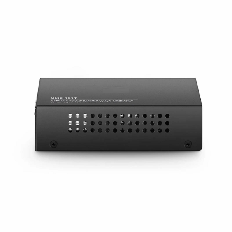 SFPS Unmanaged 1x 100M/1G/2.5G/5G/10GBase-T to 1x 10GBase-X SFP+ 10Gigabit Ethernet Media Converter, European Plug standard