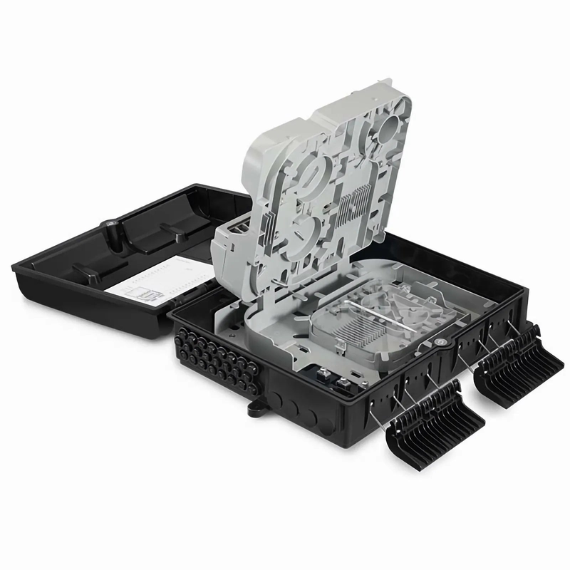 SFPS 24 Fibers Optic Distribution Box, SC A/U and LC A/U, Plastic, Wall/Pole Mount, Indoor and Outdoor