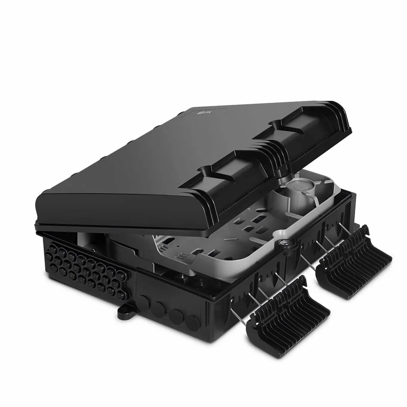 SFPS 24 Fibers Optic Distribution Box, SC A/U and LC A/U, Plastic, Wall/Pole Mount, Indoor and Outdoor