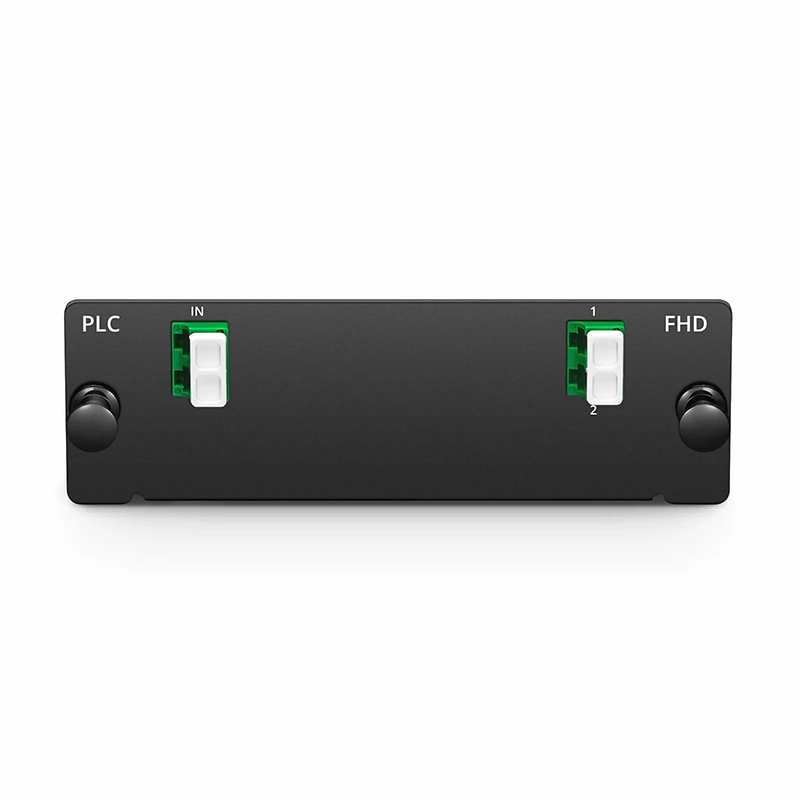SFPS 1 x 2 PLC Fiber Splitter, Standard FHD Cassette LC/APC, Singlemode, for Optical LAN