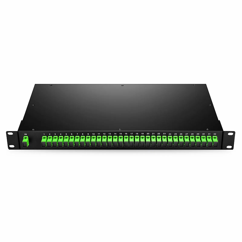 SFPS 1 x 32 PLC Fiber Splitter, 1U 19" Rack Mount, SC/APC, Singlemode