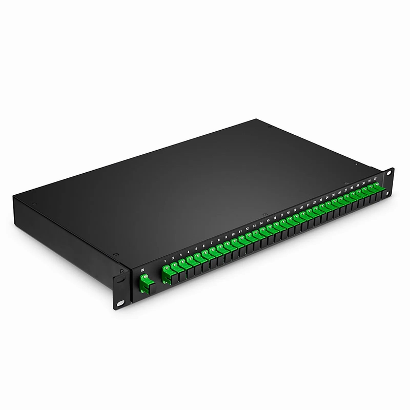 SFPS 1 x 32 PLC Fiber Splitter, 1U 19" Rack Mount, SC/APC, Singlemode