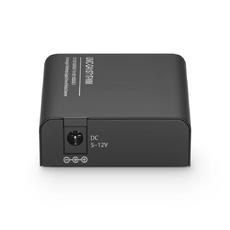SFPS Mini Unmanaged 1x 10/100/1000Base-T RJ45 to 1x 100/1000Base-X Multimode ST 850nm 220/550m Gigabit Ethernet Media Converter, European Plug Standard