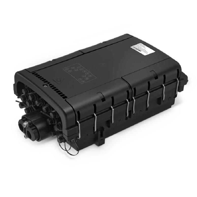 SFPS Fully Pre-Terminated Fiber Distribution Hub Box for Quick ODN, 1 Uncut Port, 13 SC/APC Hardened Adapters, Mechanical Seal, Supports 1:2/1:4/1:8 Mini Splitters, PP+GF, IP68, Wall/Pole/Aerial Mount, Indoor/Outdoor