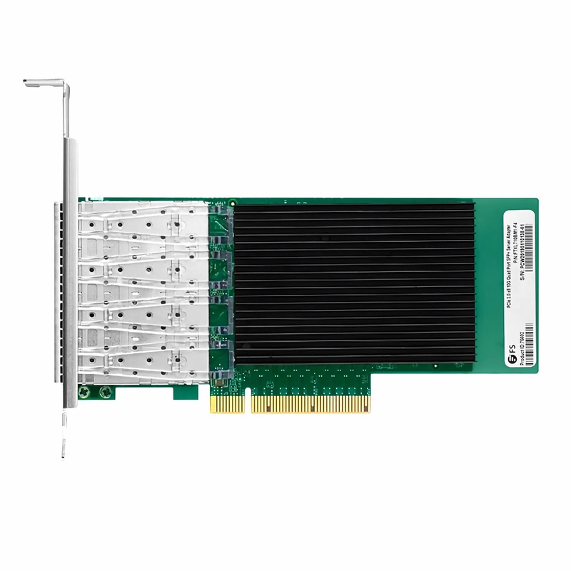 SFPS Intel XL710-BM1 Based Ethernet Network Interface Card, 10G Quad-Port SFP+, PCIe 3.0 x 8, Comparable to Intel X710-DA4, Full Height&Low Profile