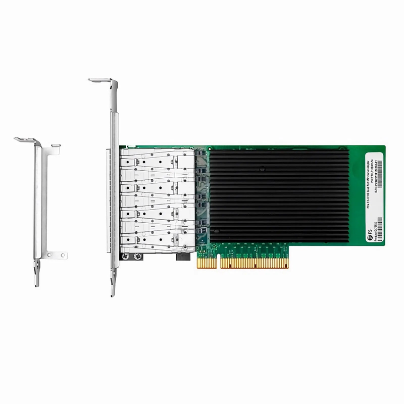 SFPS Intel XL710-BM1 Based Ethernet Network Interface Card, 10G Quad-Port SFP+, PCIe 3.0 x 8, Comparable to Intel X710-DA4, Full Height&Low Profile