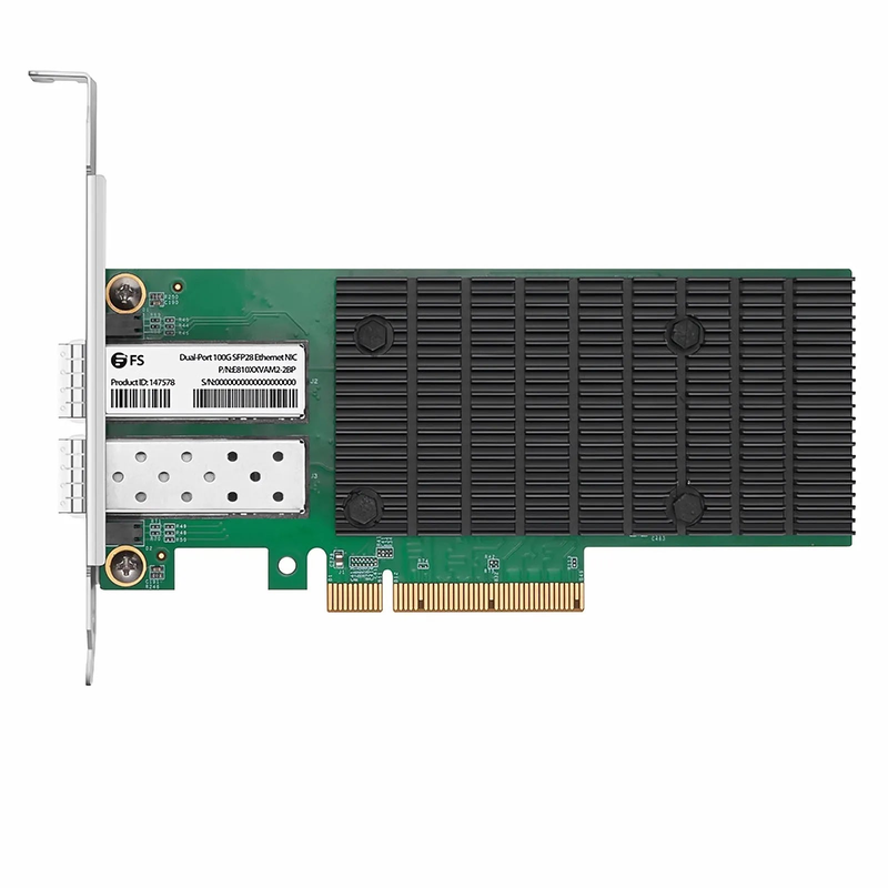 SFPS Intel E810-XXVAM2 Based Ethernet Network Interface Card, 25G Dual-Port SFP28, PCIe 4.0 x 8, Comparable to Intel E810-XXVDA2, Full Height&Low Profile
