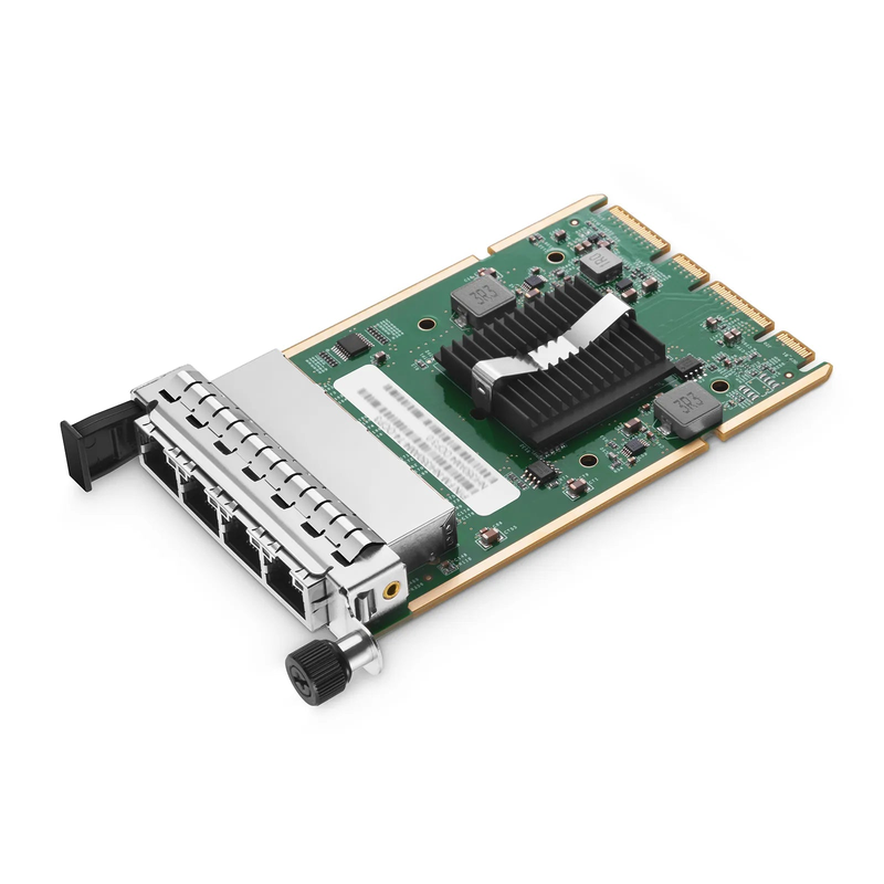SFPS Intel I350-AM4 Based Ethernet Network Interface Card, 1G Quad-Port RJ45, OCP3.0, PCIe 2.0 x4, Comparable to Intel I350-T4, Tall&Short Bracket