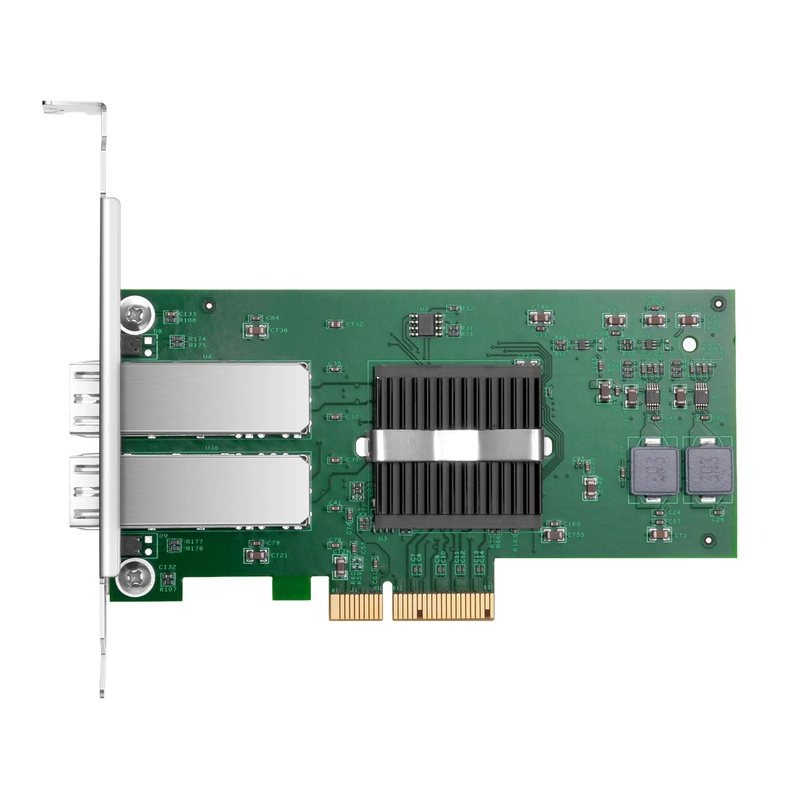 SFPS Intel I350-AM2 Based Ethernet Network Interface Card, 1G Dual-Port SFP, PCIe 2.0 x4, Comparable to Intel I350-F2, Tall&Short Bracket