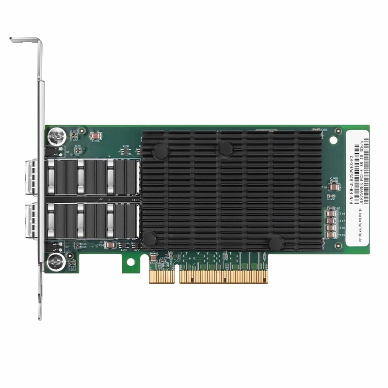 SFPS Intel 82599ES Based Ethernet Network Interface Card, 10G Dual-Port SFP+, PCIe 2.0 x8, Comparable to Intel X520-DA2, Full Height&Low Profile