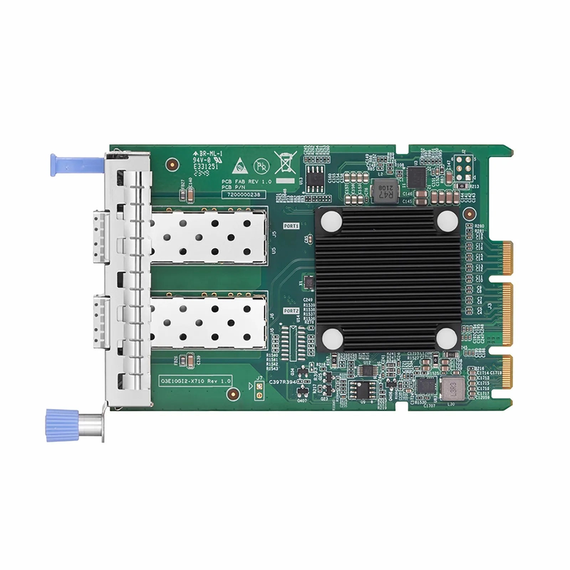 SFPS Intel X710-BM2 Based Ethernet Network Interface Card, 10G Dual-Port SFP+, OCP 3.0, PCIe 3.0 x 8, Comparable to Intel X710-DA2 OCP 3.0, Thumbscrew (Pull-tab) Bracket
