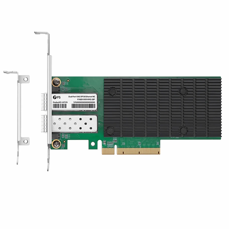 SFPS Intel E810-XXVAM2 Based Ethernet Network Interface Card, 25G Dual-Port SFP28, PCIe 4.0 x 8, Comparable to Intel E810-XXVDA2, Full Height&Low Profile