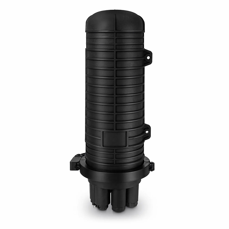 SFPS 144 Fibers 2In-4Out Dome Fiber Optic Splice Closure, Mechanical Seal, with 1 Pre-installed Fusion Splice Tray