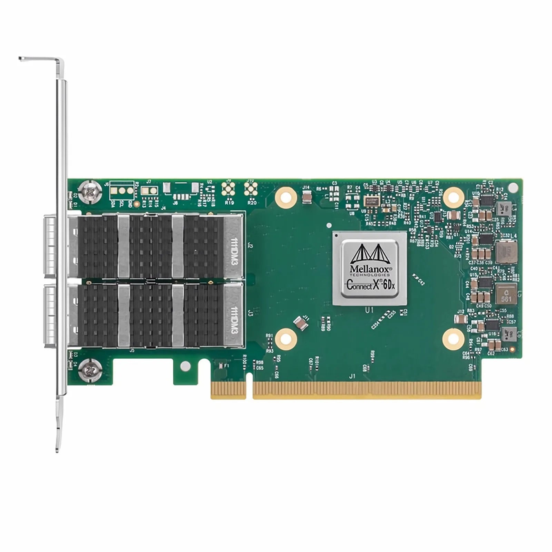 SFPS NVIDIA Mellanox MCX623106AN-CDAT ConnectXA®-6 Dx EN Network Interface Card, 100GbE Dual-Port QSFP56, PCIe4.0 x 16, Tall&Short Bracket