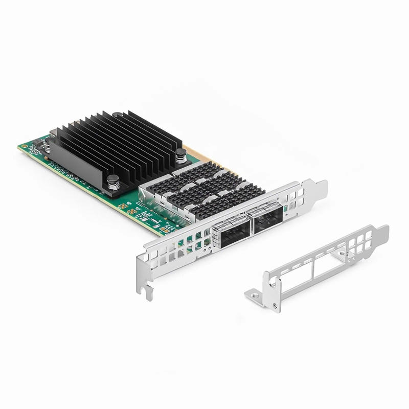 SFPS NVIDIA Mellanox MCX623106AN-CDAT ConnectXA®-6 Dx EN Network Interface Card, 100GbE Dual-Port QSFP56, PCIe4.0 x 16, Tall&Short Bracket