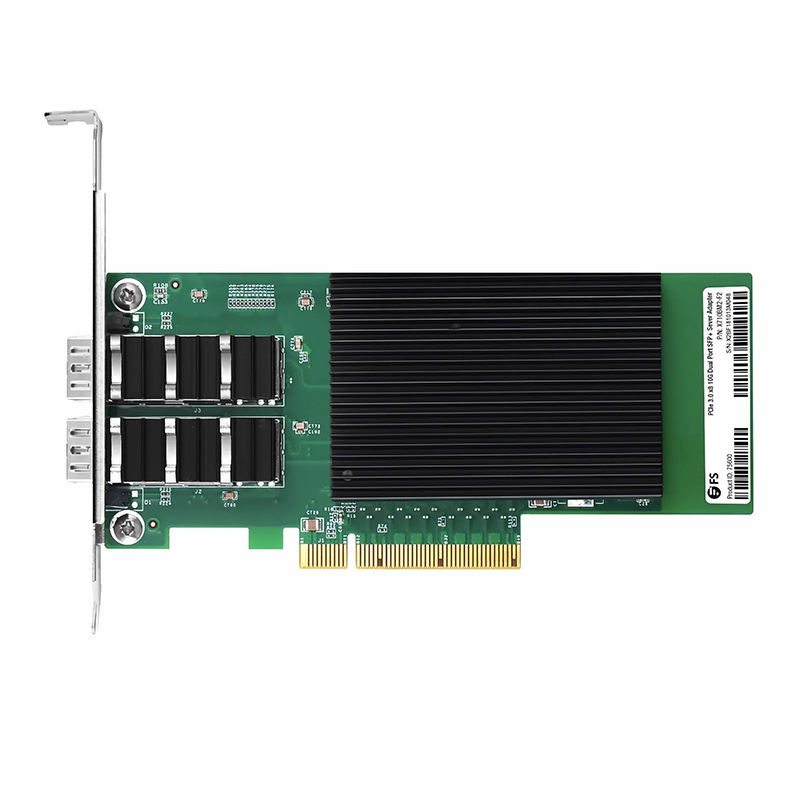SFPS Intel X710-BM2 Based Ethernet Network Interface Card, 10G Dual-Port SFP+, PCIe 3.0 x 8, Comparable to Intel X710-DA2, Full Height&Low Profile