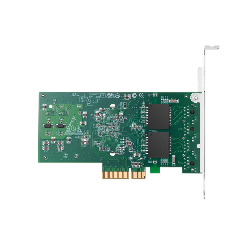 SFPS Intel I350-AM4 Based Ethernet Network Interface Card, 1G Quad-Port RJ45, PCIe 2.0 x4, Comparable to Intel I350-T4V2, Tall&Short Bracket