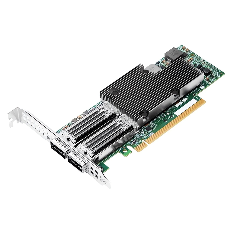 SFPS BroadcomA® BCM957508-P2100G Ethernet Network Interface Card, P2100G 100GbE Dual-port QSFP56, PCIe 4.0 x 16, Standard & Low Profile