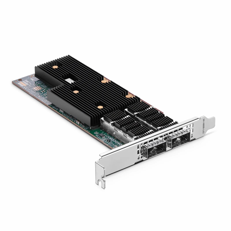 SFPS BroadcomA® BCM957608-P2200GQF00 Ethernet Network Interface Card, 200G Dual-Port QSFP112, PCIe 5.0 x 16, Standard & Low Profile