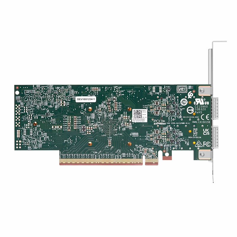 SFPS BroadcomA® BCM957608-P2200GQF00 Ethernet Network Interface Card, 200G Dual-Port QSFP112, PCIe 5.0 x 16, Standard & Low Profile