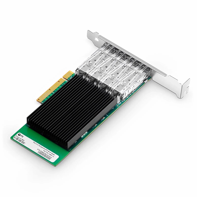 SFPS Intel XL710-BM1 Based Ethernet Network Interface Card, 10G Quad-Port SFP+, PCIe 3.0 x 8, Comparable to Intel X710-DA4, Full Height&Low Profile