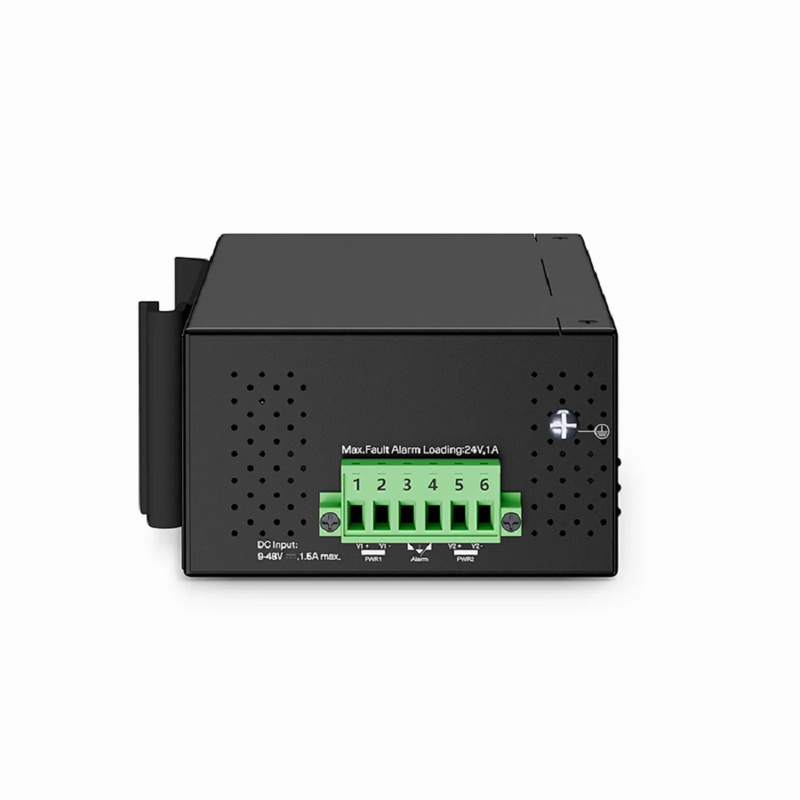 SFPS Industrial Managed 1x 100M/1G/2.5G/5G/10GBase-T RJ45 to 2x 100M/1G/2.5G/10GBase-X SFP+ Gigabit Ethernet PoE+ PD Media Converter