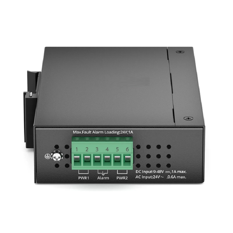 SFPS Industrial Managed 1x 10/100/1000Base-T RJ45 to 1x 100/1000/2500Base-X SFP Gigabit Ethernet Media Converter