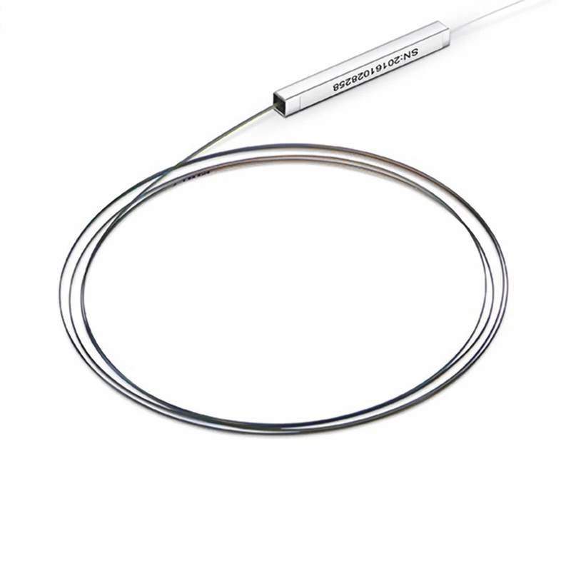 SFPS 1 x 4 PLC Fiber Splitter, Steel Tube, Bare Fiber 250m, No Connector, Singlemode