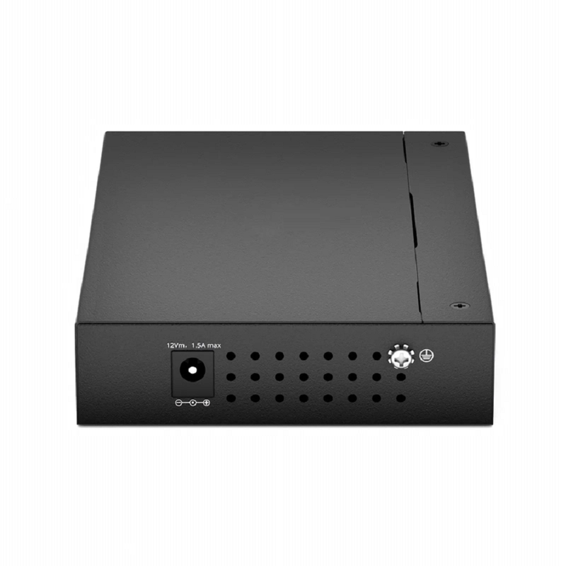 SFPS Managed 1x 100M/1G/2.5G/5G/10GBase-T RJ45 to 1x 10GBase-X SFP+ 10Gigabit Ethernet Media Converter, American Plug Standard