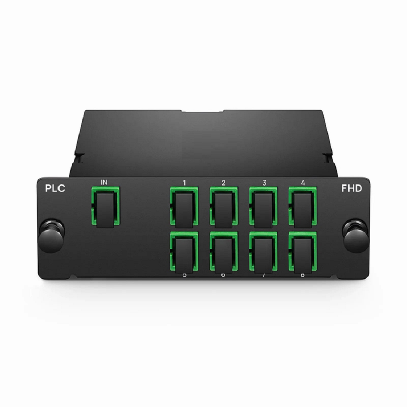SFPS 1 x 2 PLC Fiber Splitter, Standard FHD Cassette SC/APC, Singlemode, for Optical LAN