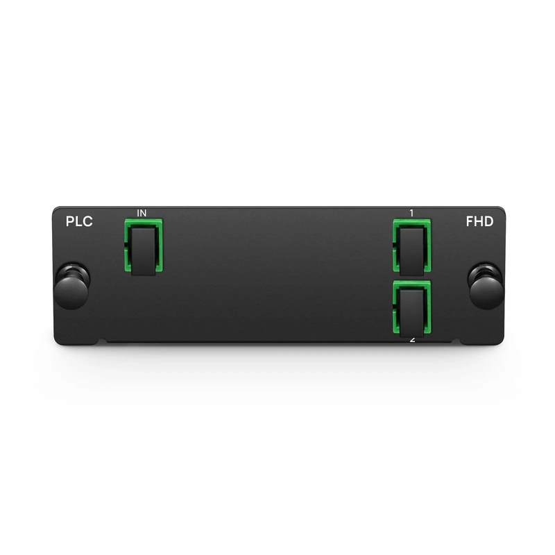 SFPS 1 x 2 PLC Fiber Splitter, Standard FHD Cassette SC/APC, Singlemode, for Optical LAN