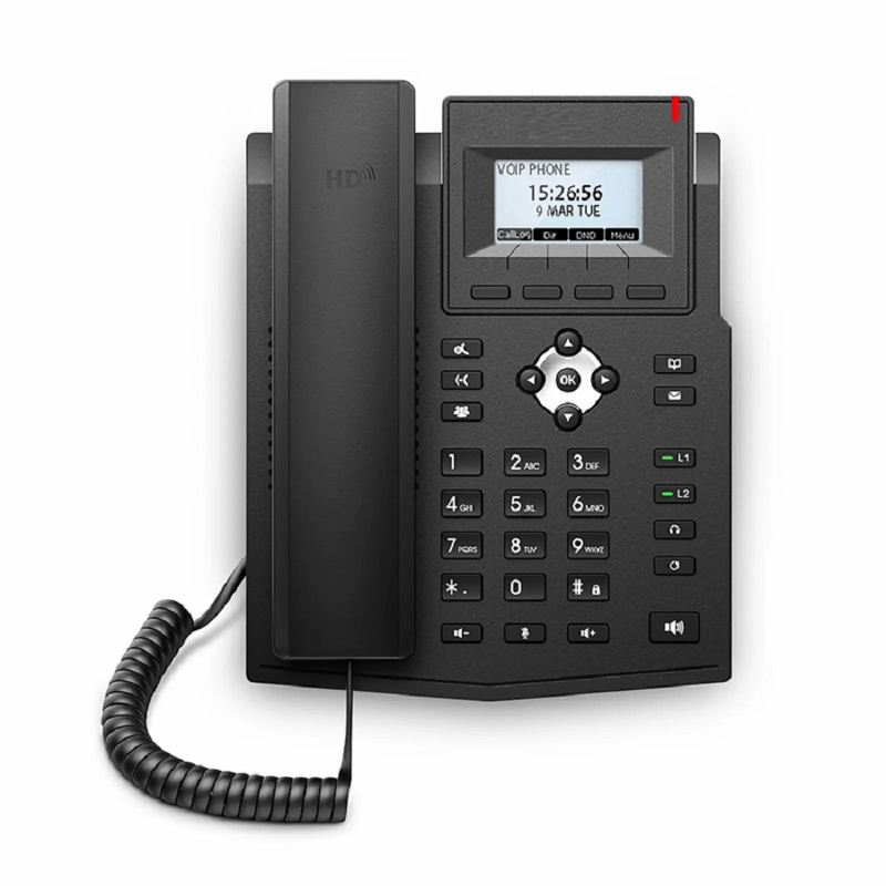 SFPS FIP-5112, VoIP Phone with 2.8-Inch Color LCD, 12 SIP Accounts, USB 2.0, Dual-Port Gigabit Ethernet, PoE