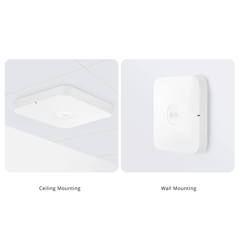 SFPS AP-N716, Wi-Fi 7 802.11be 9300 Mbps Indoor Access Point, Seamless Roaming & 2 x 2 MU-MIMO Three Radios, PicOSA®, Manageable via AmpCon-Campus (Without PoE Injector)