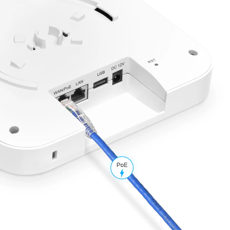 SFPS AP-N716, Wi-Fi 7 802.11be 9300 Mbps Indoor Access Point, Seamless Roaming & 2 x 2 MU-MIMO Three Radios, PicOSA®, Manageable via AmpCon-Campus (Without PoE Injector)