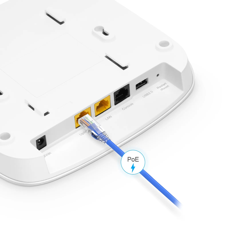 SFPS AP-N516, Wi-Fi 6 802.11ax 3000 Mbps Indoor Access Point, Seamless Roaming & 4 x 4 MU-MIMO Dual Radios, PicOSA®, Manageable via AmpCon-Campus (Without PoE Injector)