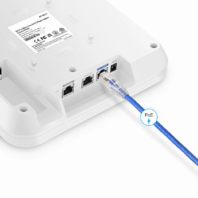 SFPS AP-N515, Cloud Managed Wi-Fi 6 802.11ax 5375 Mbps Indoor Access Point, Seamless Roaming & 4 A 4 MU-MIMO Dual Radios, Manageable via Airware, Controller or Standalone (Without PoE Injector)