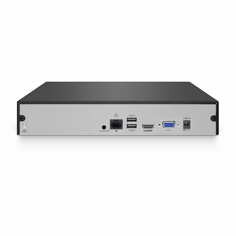 SFPS NVR101-8C, 8-Channel Network Video Recorder, Record 8CH 4K@30fps, Live View/Playback 1CH 4K@30fps, Supports up to 1x8TB Hard Drive (Not Included)