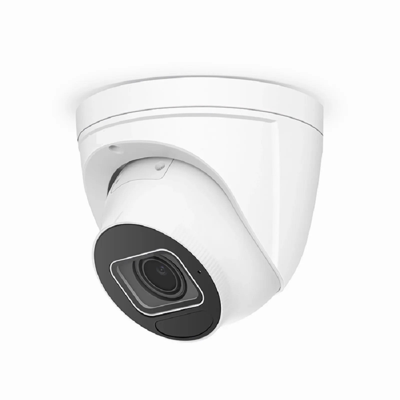 SFPS IPC305-5M-T Turret Camera, with 2.7 ~ 13.5mm Varifocal Lens, 5MP Resolution, Built-in Mic, 131ft Night Vision, Smart Intrusion Prevention, IP67 & IK10 PoE Network Camera