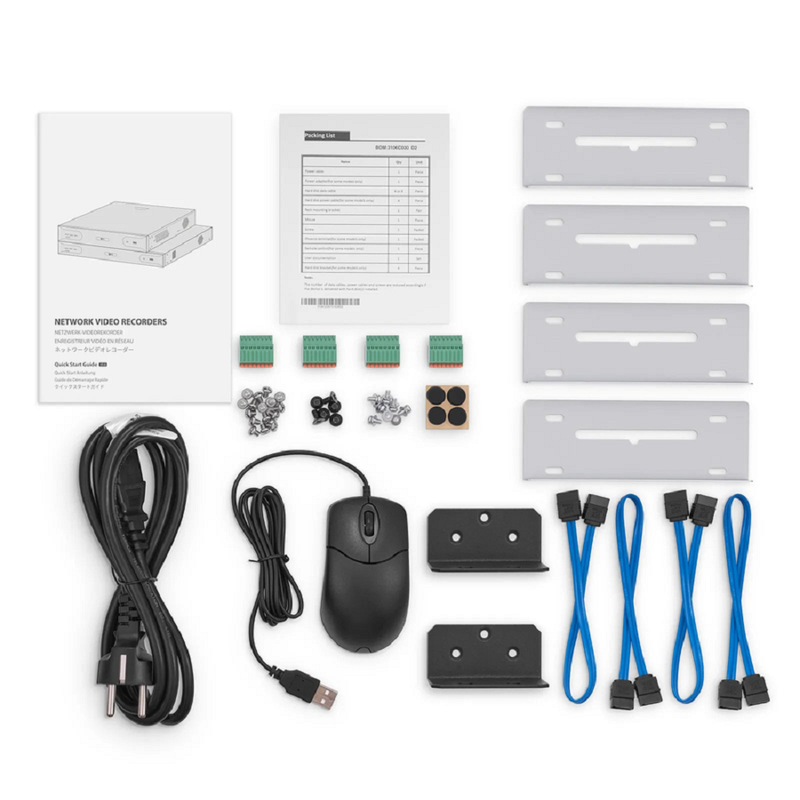 SFPS NVR204-32C-16P-V2, 32-Channel 1.5U 16 PoE 4K  H.265 Decoding Format, Up to 4x 10TB Hard Drive (Not Included), Live View/Playback Network Video Recorder